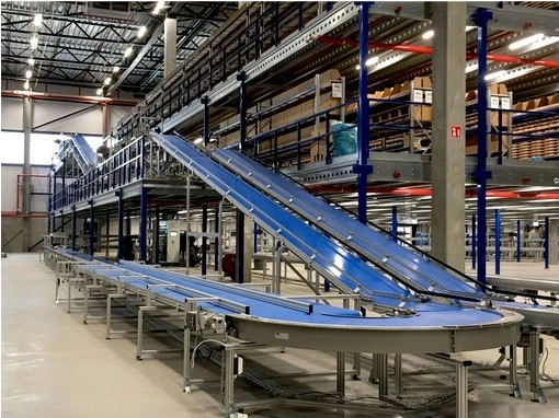 Multi Elevation Industrial Inclined Conveyor